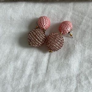 JCrew Blush pink drop earrings